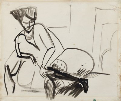 Woman on the Sofa by Ernst Ludwig Kirchner